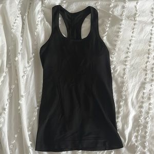 Black lululemon swiftly tech racerback tank top